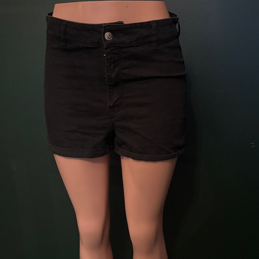 Divided Black Jean Shorts for Women